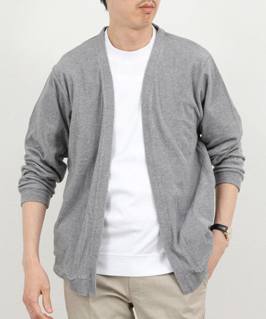 《セットアップ対応》ボタンレス パイルカーディガン 26SS