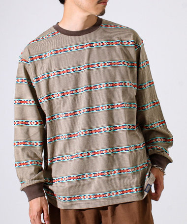 【PENDLETON】Jacquard LS Tee ジャガードロンT
