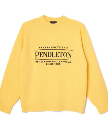 【PENDLETON/ペンドルトン】 ロゴプリントクルーネックニット(7GG)