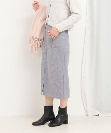 ネップツイードタイトスカート