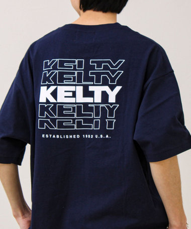 【KELTY×GLOSTER】別注 バックタイポロゴT
