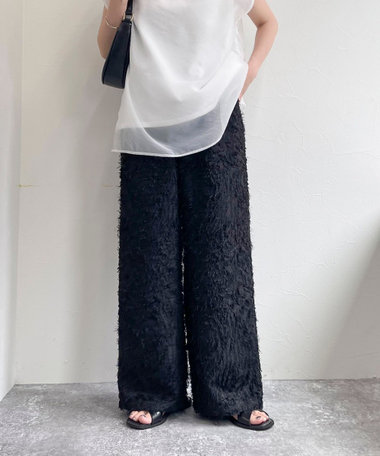 フリンジジャガードパンツ