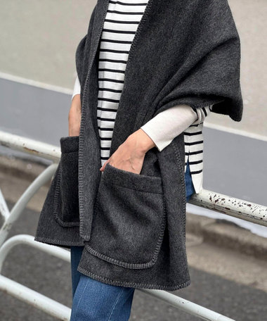 【TWEEDMILL/ツィードミル】 ポケットショール