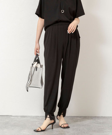 【WEB＆一部店舗限定カラー】《セットアップ対応》ジョーゼットジョガーパンツ