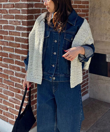 《セットアップ対応》コンパクトデニムジャケット