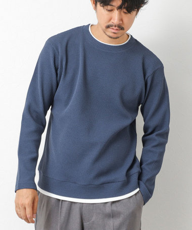 【IRM】《吸水速乾/UVカット》ワッフルダブルカラー LS Tee 25AW