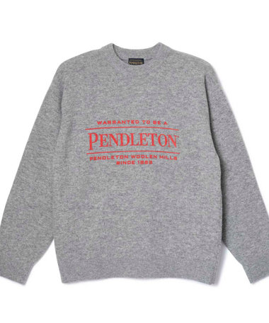 【PENDLETON/ペンドルトン】 ロゴプリントクルーネックニット(7GG)