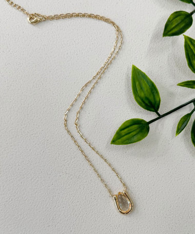 ドロップチューリップネックレス