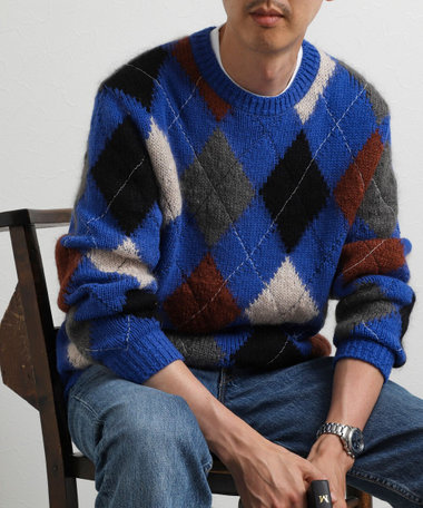 【COOHEM/コーヘン】STITCHED ARGYLE 26AW