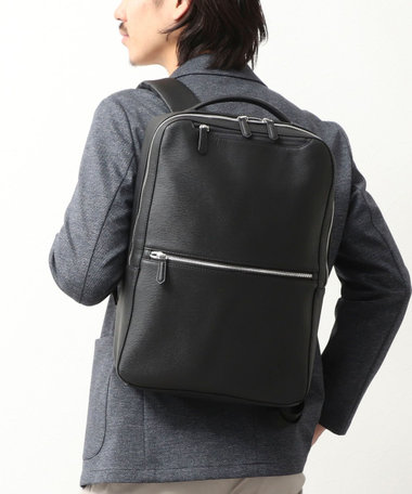 《ビジカジ対応》 LEATHER BACKPACK