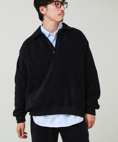 【セットアップ対応】ソフトシェニールポロ ロングスリーブ