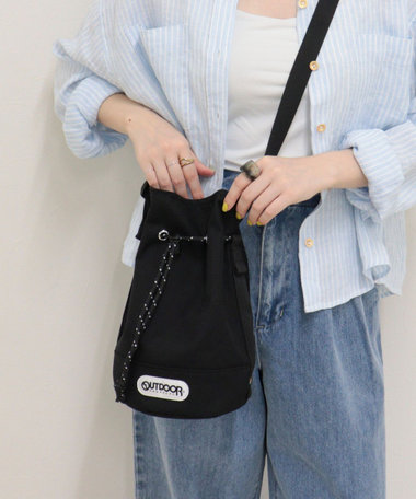 【OUTDOOR PRODUCTS】 バイカラードロスト巾着ショルダー
