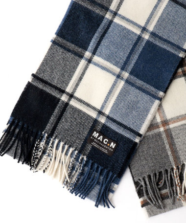 【MAC.N/マックエヌ】Lambswool Hoy Scarf 25