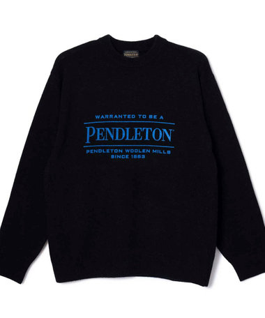 【PENDLETON/ペンドルトン】 ロゴプリントクルーネックニット(7GG)