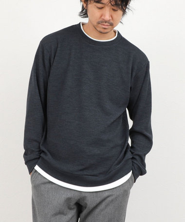 メランジＷフェイスダブルカラー LS Tee 26AW