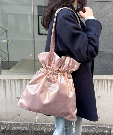 シャイニーアウトポケット刺しゅうトートバッグ