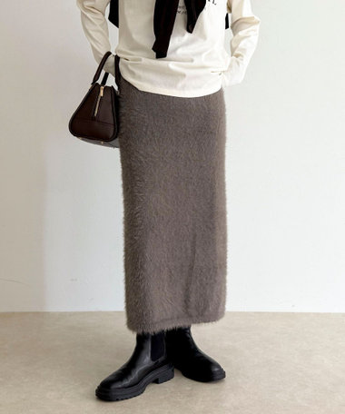 シャギーニットスカート