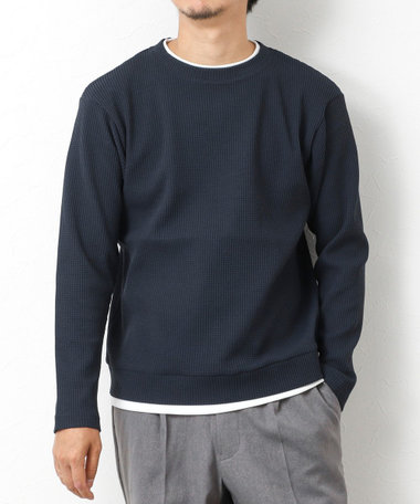 【IRM】《吸水速乾/UVカット》ワッフルダブルカラー LS Tee 25AW