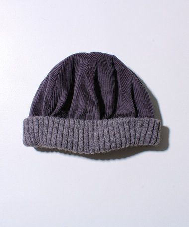 【GLOSTER/グロスター】コーデュロイ ロールワッチ ニット帽