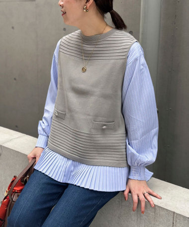 【送料込】新品未使用⭐︎ビースリー　 Aラインブラウス　Lサイズ ブラウス｜トップス｜セール｜NOLLEY'S MALL（ノーリーズ モール）