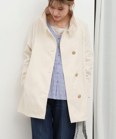 クリアツイル撥水スタンドカラーコート