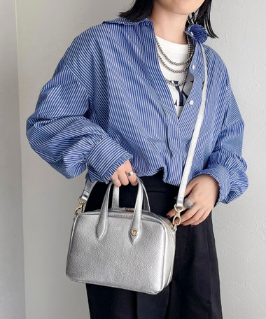 スクエアボストンショルダーバック