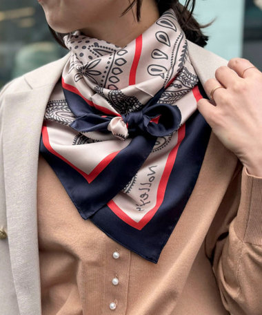 シルクプリントスカーフ88