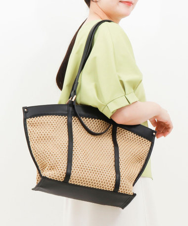 ダブルハンドルトートバッグ