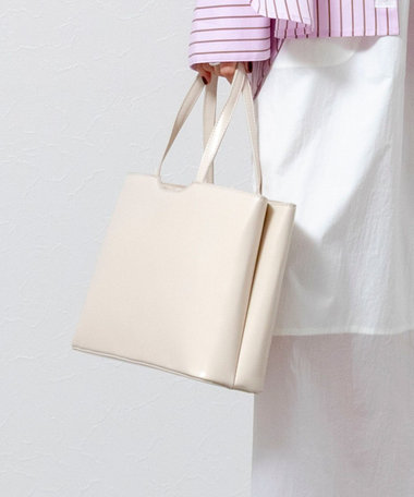 【MAQWEL/マクウェル】スクエアハンドバッグ