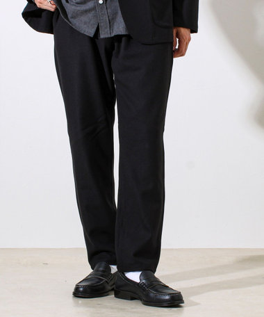 【セットアップ対応】両面起毛ストレッチイージーパンツ