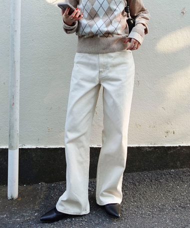 【待望の新色＆サイズ展開追加／@sora_522m企画】BASIC STRAIGHT DENIM
