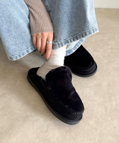【MEI/メイ】フェイクファームートンモカシン