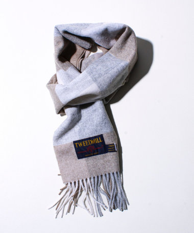 ［WEB限定 SPECIAL PRICE！］【TWEED MILL/ツイードミル】ウールチェックストール25