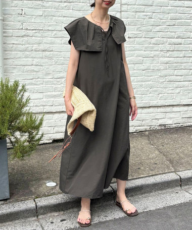美品！MATERIA マテリア　ケープスリーブ　切替　ワンピース　黒　36 S マテリアルコンビ ハーフスリーブワンピース | maison