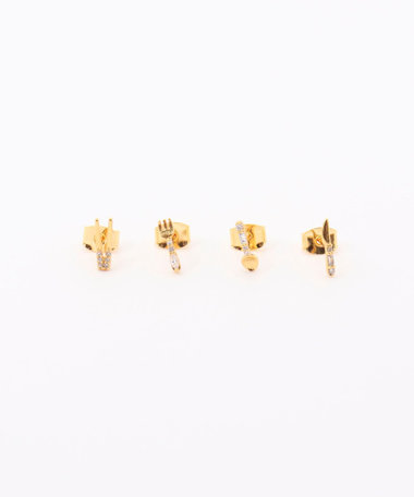 【GIRLS CREW/ガールズクルー】Table For One Stud Set-P