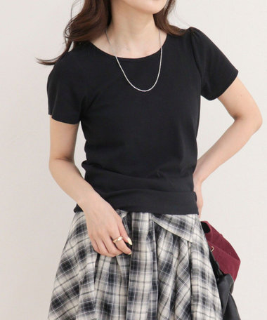 パフスリーブコンパクトTシャツ