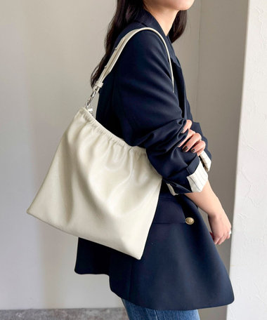 NOLLEY´S 完売 ベージュ ハンドバッグ ポーチ付き