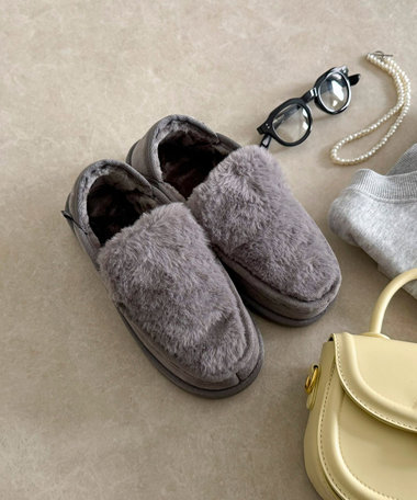 【MEI/メイ】フェイクファームートンモカシン