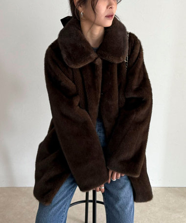 【HAVELESS/ハブレス】CAROLミドル丈ファーコート