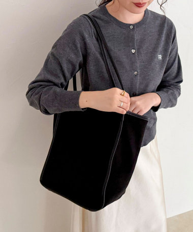 【VELETTO /ベロット】パイピングスエードトートポーチ付バッグ