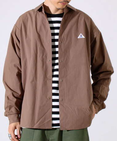 【GEVACO】ドットボタンシャツ スナップボタン シャツ羽織