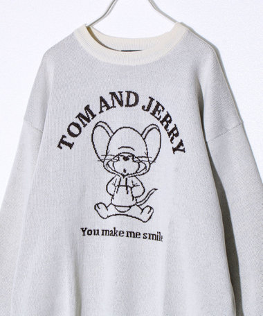 【MICKEY&JERRY】UNISEX ジャガードニット