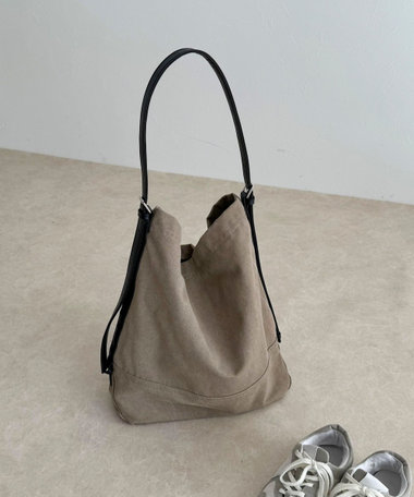 キャンバスビッグショルダーバッグ