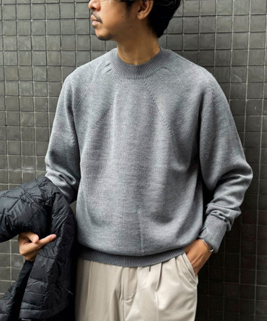 BATONER/バトナー】AGING WOOL SIGNATURE CREW NECK  クルーネックニット（4-0607-6-52-605）｜NOLLEY'S goodman(ノーリーズ  グッドマン）｜NOLLEY'S(ノーリーズ）｜men（MEN）｜NOLLEY'S MALL（ノーリーズ モール）