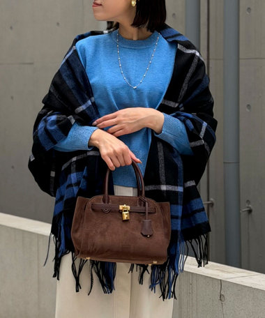 スウェットライクニットバックファスナープルオーバー