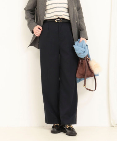 ワンタックセミワイドパンツ