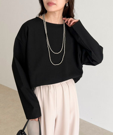 【人気商品の新型】コクーンストレッチブラウス