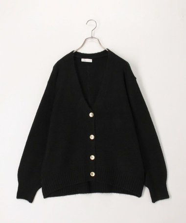 【新色追加】ヤクライクＶネックワイドカーディガン