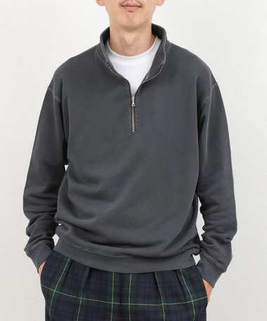 BARNS OUTFITTERS別注 スウェットハーフジップ 26AW