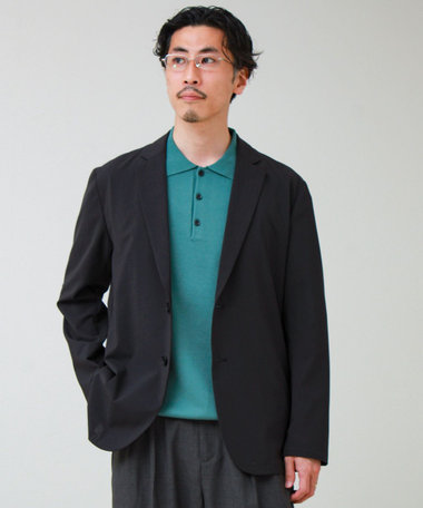 【COOLMAX/セットアップ着用可能】ポリトロテーラードジャケット